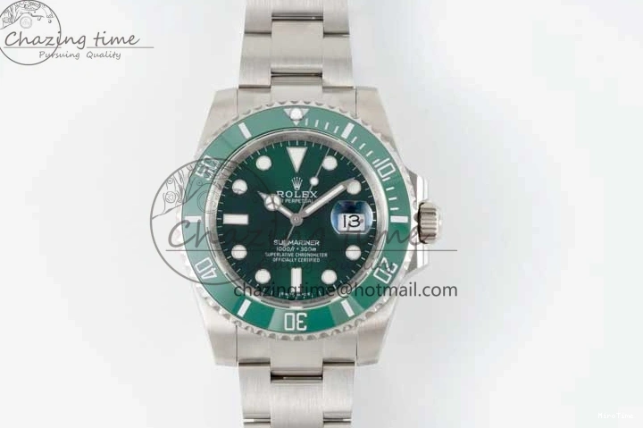 MiroTime 0401 Submariner 116610 LV Green Ceramic APSF 1:1 Best Edition on SS Bracelet VR Stretchable 2376